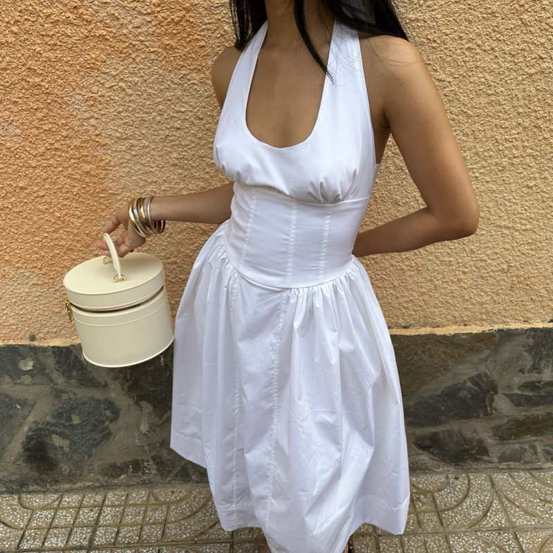 BISOUS CHÉRIE | Đầm Corset Trắng Xoè Marilyn - Marilyn Dress