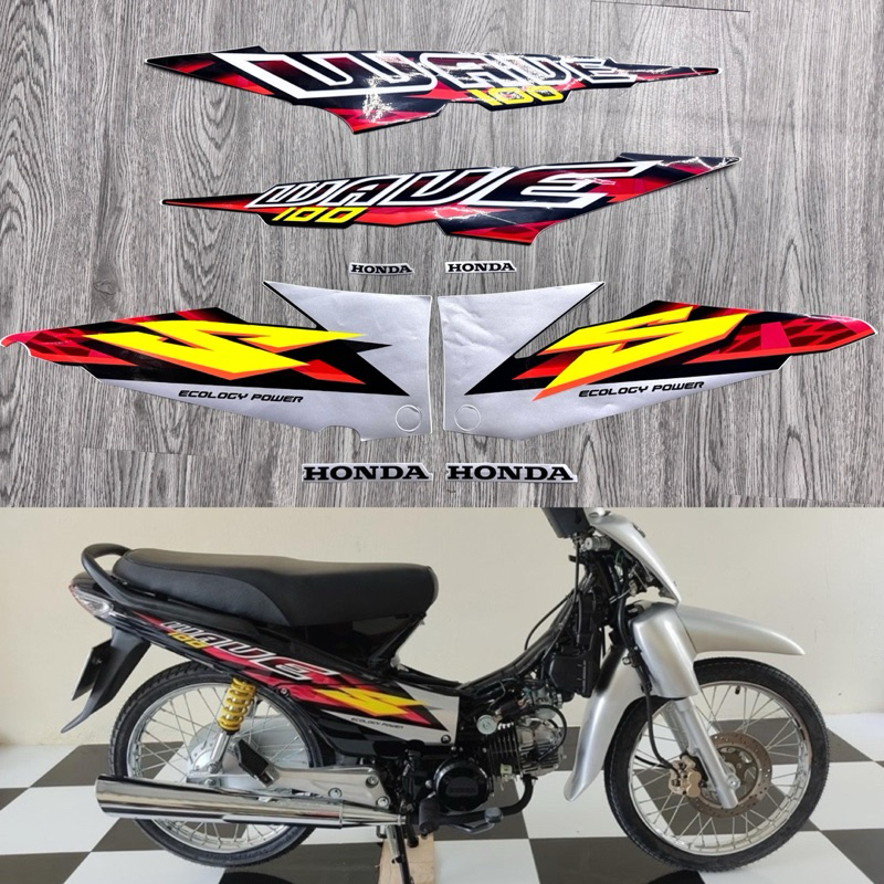 Tem wave thái 2004 màu bạc , tem 3 lớp