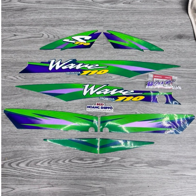 Tem wave s110 xanh ngọc 3 lớp thailand