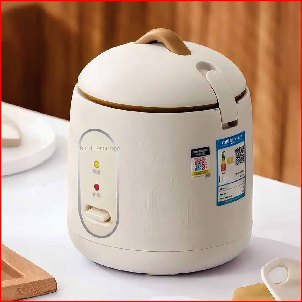 Nồi Cơm Điện Mini Chigo 1.2L Đa Năng Nấu Cơm, Hầm, Súp, Cháo, Lòng Nồi Chống Dính An Toàn