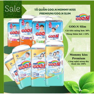  Bỉm Goon slim ,Goon premium soft Goon Mommykid  M58 L52 XL50,XXL48.... 