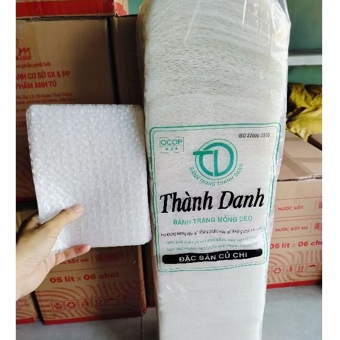 bánh tráng vuông sieu mỏng ( 1cây 5kg)