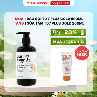 [Sale Tháng 10] Mua 1 Dầu gội Thái Dương 7 Plus GOLD 500ml tặng 1 Sữa tắm Thái Dương 7 Plus Gold 200g