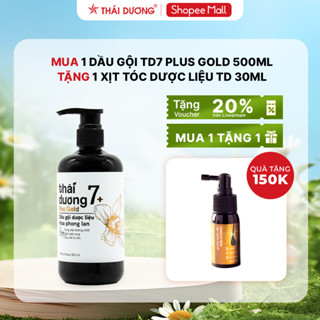 [Sale THÁNG 10] Mua 1 Dầu gội Thái Dương 7 Plus Gold Hoa Phong Lan 500ml Tặng 1 Xịt tóc 30ml dành cho rụng tóc rụng