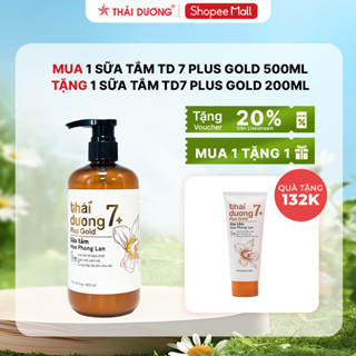 [Sale Tháng 10] Mua 1 Sữa tắm Thái Dương 7 Plus Gold 500ml Tặng 1 sữa tắm Thái Dương 7 Plus Gold 200g