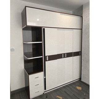  Tủ Nhựa Đài Loan 4 Cánh Kèm Kệ Cửa Lùa - Tủ Đựng Quần Áo Cao 2m4 dài 2m05 sâu bì 50cm. Tủ Cao Cấp lắp đặt miễn phí 