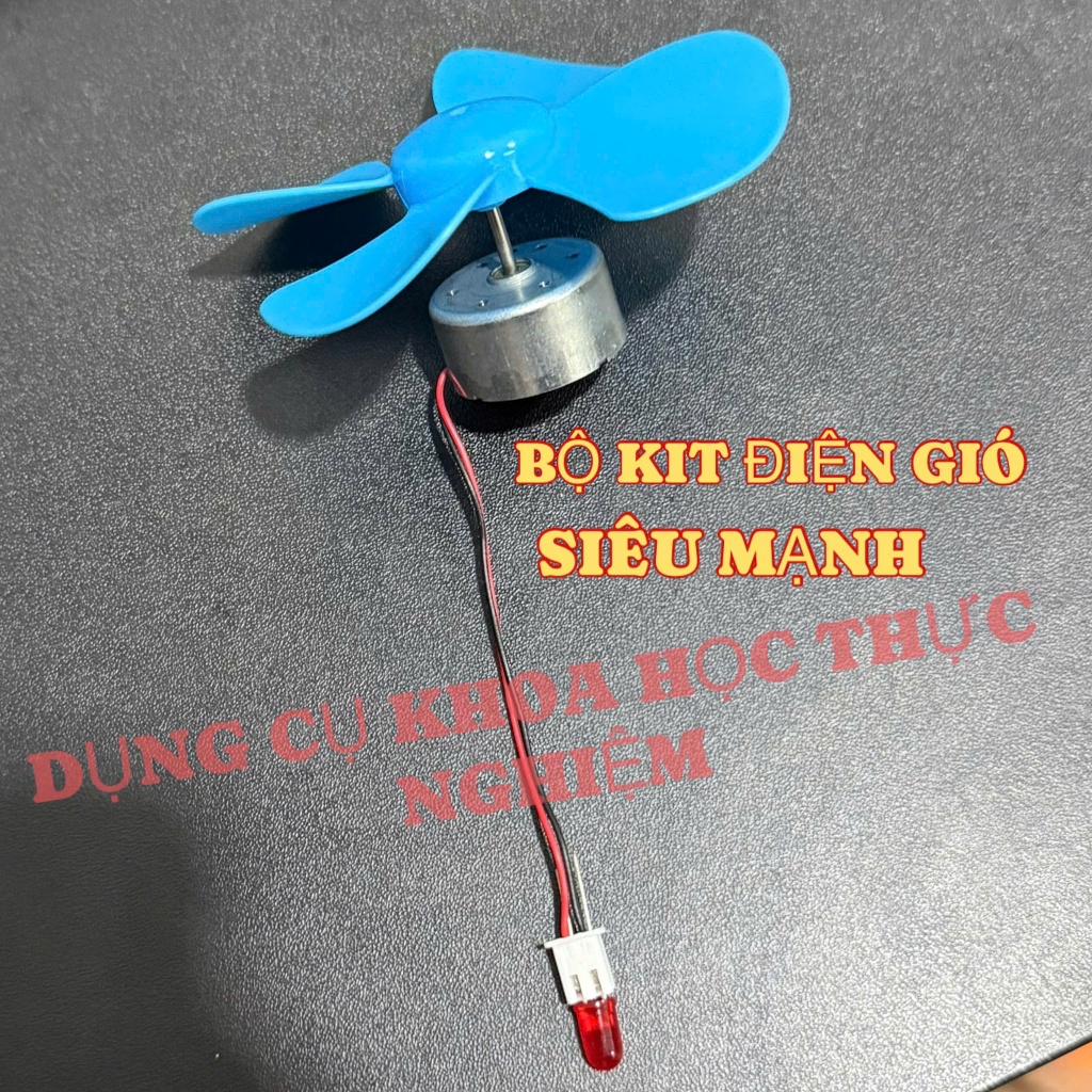 Mô hình máy phát điện gió, tua bin gió rất mạnh dùng học tập stem steam diy mới 100% - KH0458
