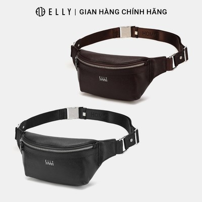 Túi bao tử nam da thật ELLY HOMME ETM27 cao cấp chính hãng
