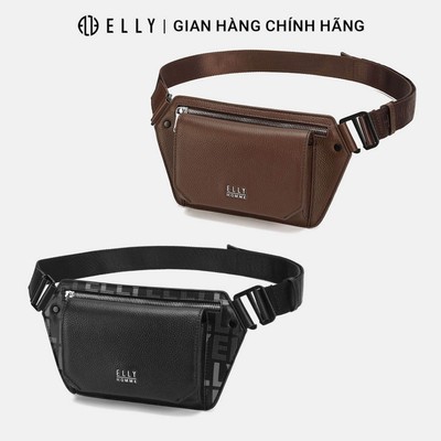 Túi bao tử nam da thật ELLY HOMME ETM29 cao cấp chính hãng
