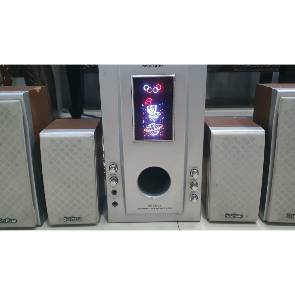 Bộ Loa SeaPiano SP 8800A, qua sử dụng đẹp, 100w bass mạnh trép hay,có Bluetooth, bảo hành 6 th