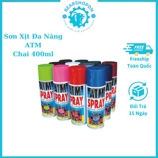 Sơn Xịt ATM Chính Hãng 400ml – Nhanh Khô, Bền Màu – Đủ Màu