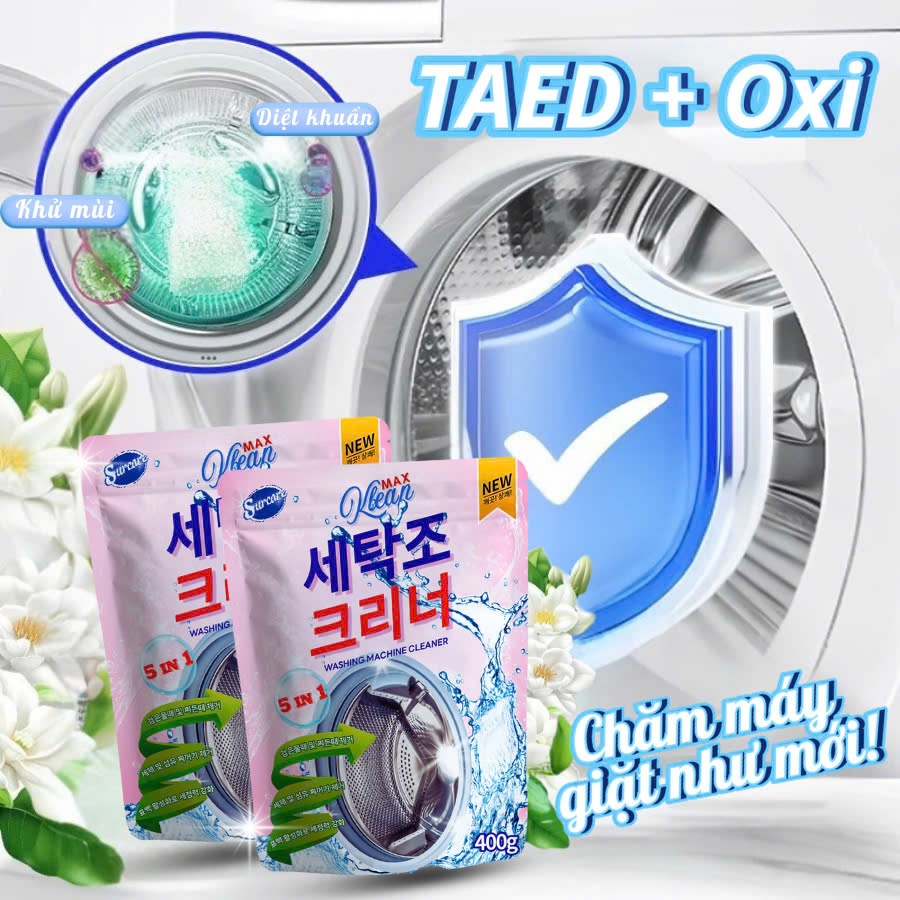 Bột Tẩy Lồng Máy Giặt SANDOKKAEBI Surcare Chính Hãng - Tẩy Sạch Mọi Vết Bẩn