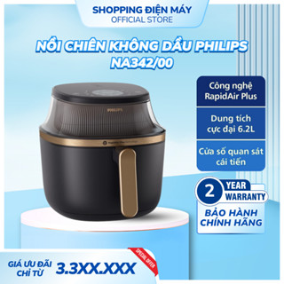 Nồi chiên không dầu Philips NA342/00 7.2 lít, nấu chín đều bên trong và bên ngoài
