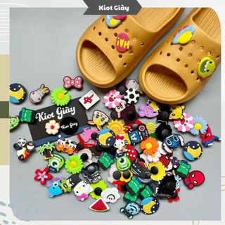  Nút cài trang trí giày dép nhựa - Jibbitz Charm Sticker gắn dép crocs Native Cross 