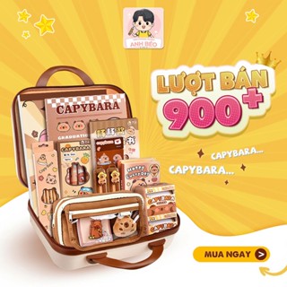  Bộ văn phòng phẩm - Set đồ dùng học tập bút thước sổ và túi dễ thương làm quà tặng 