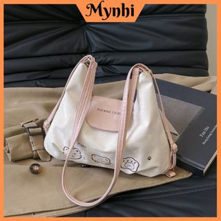 Túi xách nữ đeo vai đa năng đeo balo đeo chéo thời trang da nhung in hình gấu tặng kèm móc bông SMN44