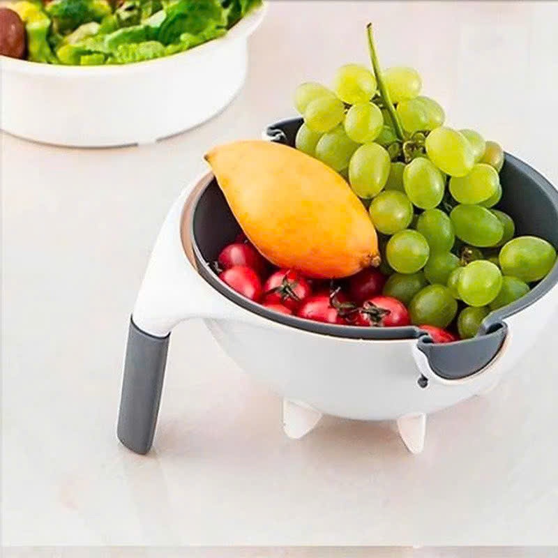 Dụng Cụ Nạo Rau Củ Quả Đa Năng 7 Trong 1,Bộ Rổ Nạo Rau Củ Quả Kèm Rổ Chậu - BỘ DỤNG CỤ NẠO RAU CỦ QU