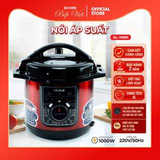 NỒI ÁP SUẤT THÔNG MINH GALI GL-1606K, 6 LÍT, NẤU CHÁO, NINH XƯƠNG, HẦM THỊT CỰC NHANH!