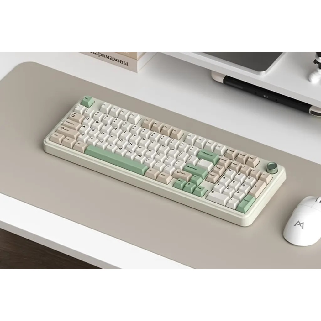 [Sẵn] Bàn Phím Cơ Monka K100 3 Modes Núm Xoay Led RGB Hotswap Full Foam - EA Gear | BigBuy360 - bigbuy360.vn