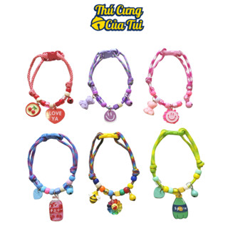 Vòng Cổ Cho Thú Cưng Chó Mèo Hoạ Tiết Charm Nhựa Dể Thương - Thú Cưng Của Tui