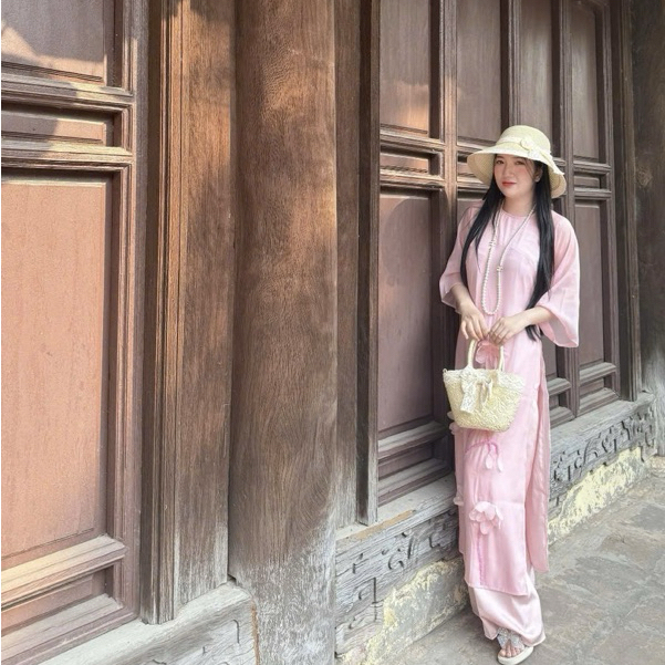 Combo Túi cói nhỏ đeo chéo nơ ren + mũ vành nhỏ nơ ren | BigBuy360 - bigbuy360.vn