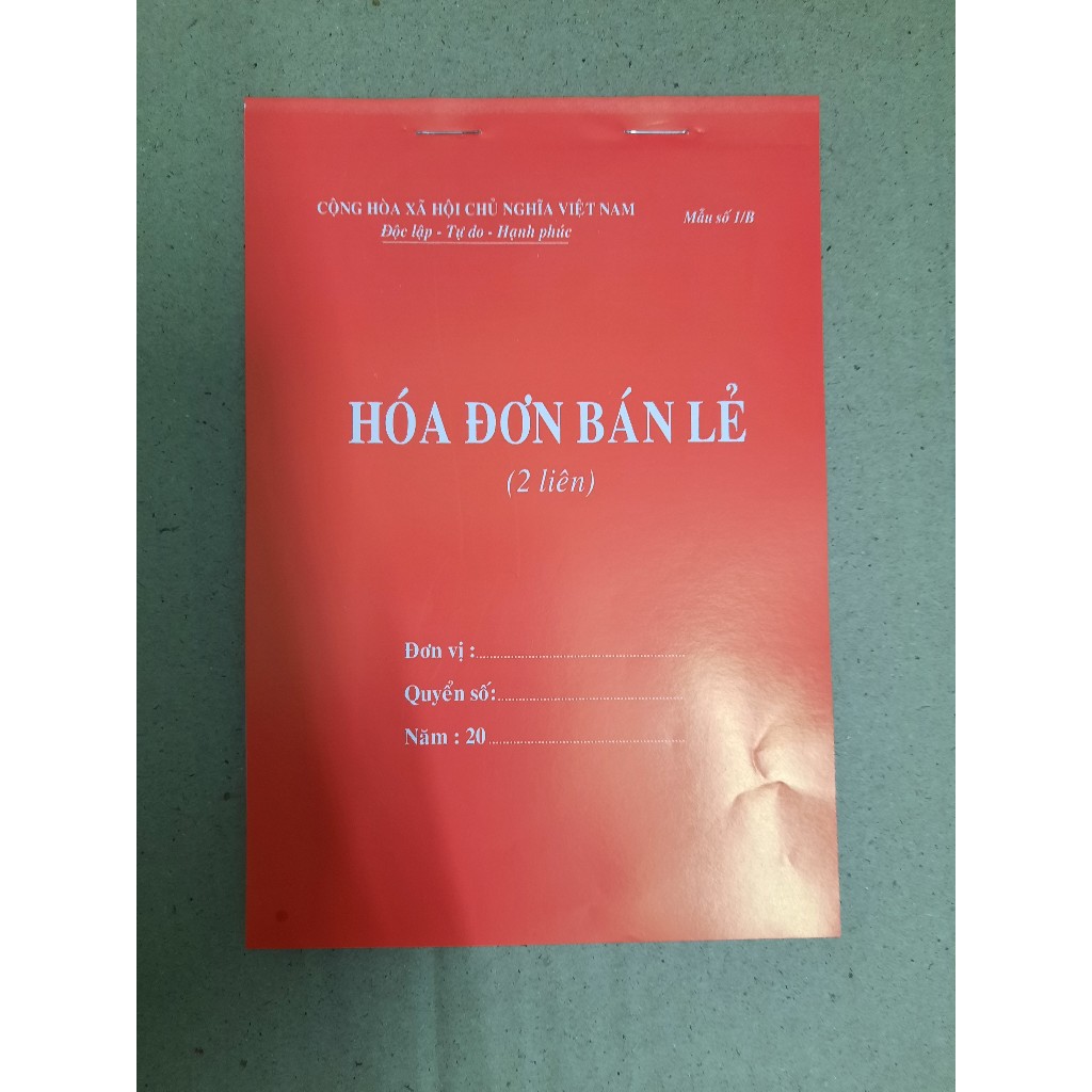 Combo 5 quyển Hoá Đơn Bán Lẻ 1 Liên, 2 Liên, 3 Liên A5/A4 ( Giá Sỉ )