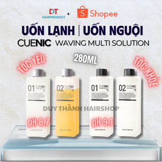 Thuốc Uốn Lạnh, Uốn Nguội CUENIC Chính Hãng 280ml x2 - Xuất Xứ Hàn Quốc, Tạo Sóng Căng, Giữ Nếp Lâu.