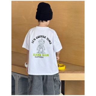  MOJI KIDS  FORM NHỎ  ÁO THUN HAI MÀU NEON VÀ TRẮNG SỮA HOẠ TIẾT DỄ THƯƠNG MẶC HÈ CHO BÉ TRAI VÀ BÉ GÁI 