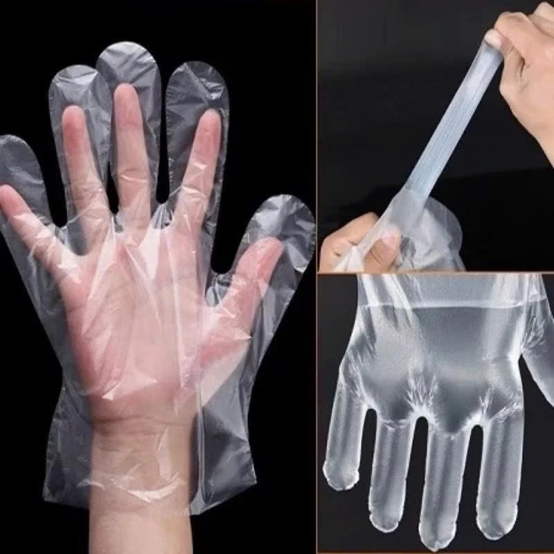 Bao tay nilon loại dày dặn, găng tay xốp dùng 1 lần tiện lợi, vệ sinh, an toàn G518-BaoTayNilon