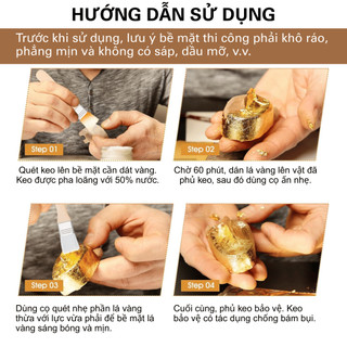 Keo Dát Vàng, Phủ Bảo Vệ Gốc Nước, Dát Vàng Tượng, Phào Chỉ Thạch Cao , Nội Thất, Đồ Thủ Công-80ml