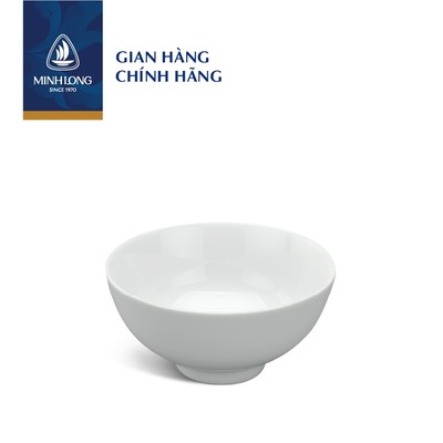 Chén, Bát Cơm, Chén Chấm Sứ Cao Cấp Minh Long - Jasmine - Trắng
