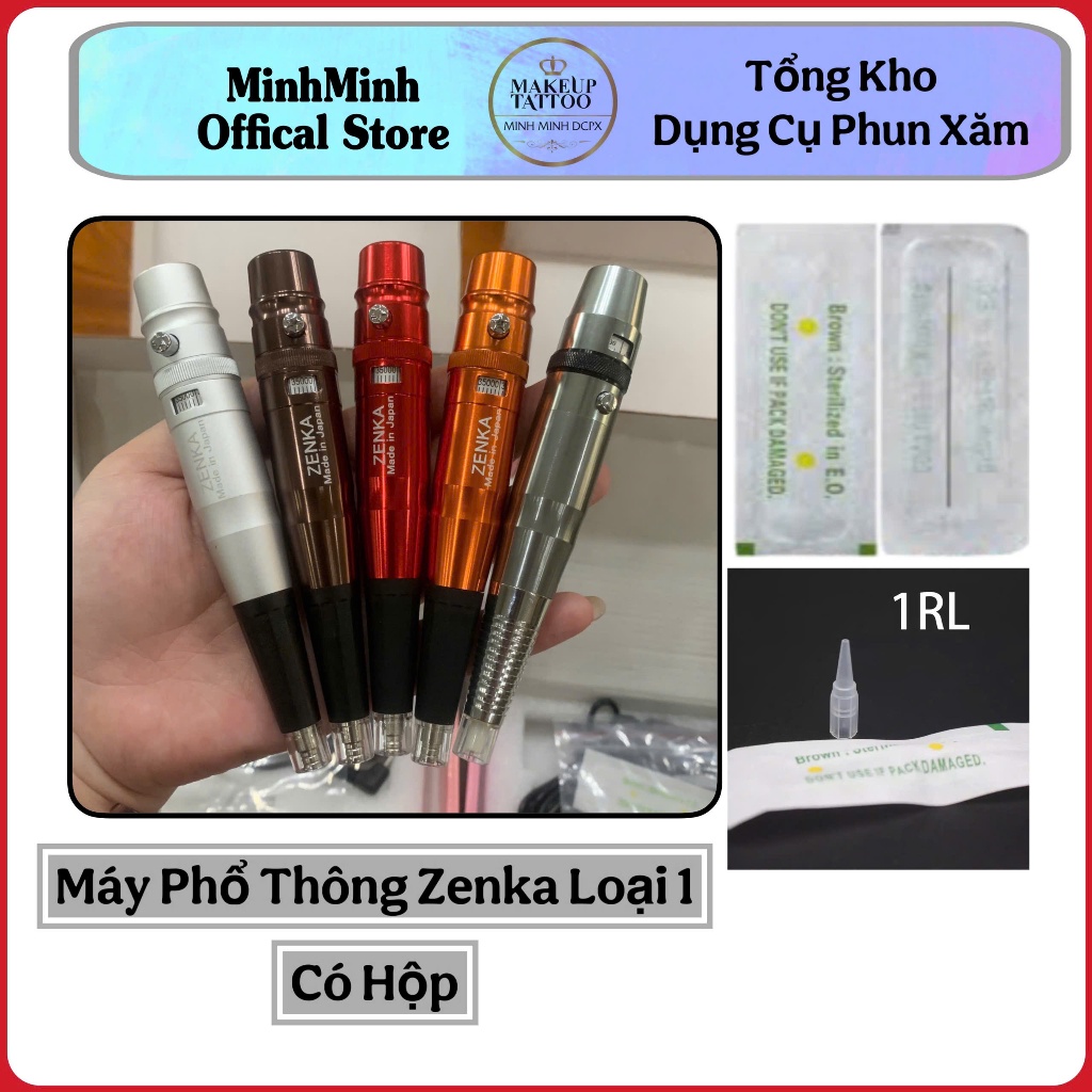 Máy Phun Xăm Phổ Thông Zenka, Máy Phun Xăm Đi Mày Môi Giá Tốt