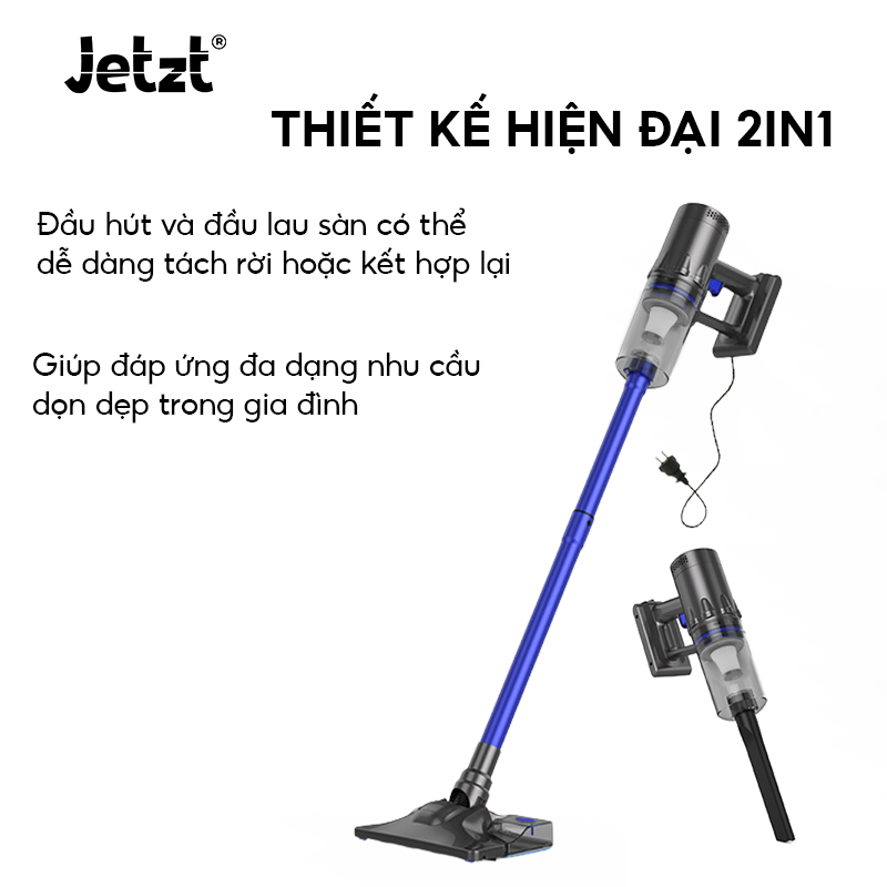 Máy hút bụi cầm tay có dây đa năng 6 tầng lọc bụi JETZT X7, lực hút 19000PA, trọng lượng siêu nhẹ | BigBuy360 - bigbuy360.vn