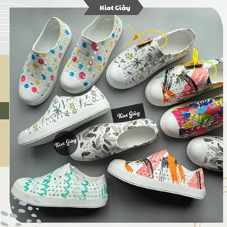 Giày nhựa Native Luchi nam nữ - Giày lười siêu nhẹ, siêu bền chống thấm nước đi mưa, đi biển