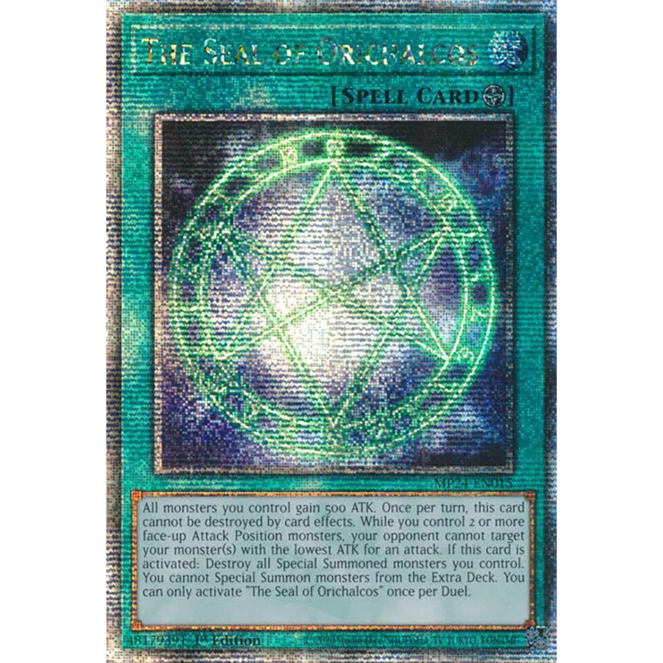 [Chính hãng] [ENG] Thẻ bài /Card Game YUGIOH - The Seal of Orichalcos (Quarter Century Secret Rare) 