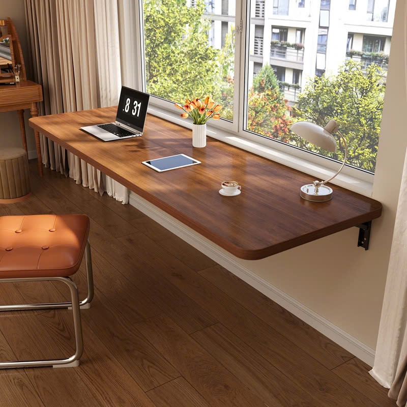 Bàn học, làm việc gấp gọn treo tường thương hiệu BAMBOOHOME,chất liệu gỗ MDF cao cấp_D59