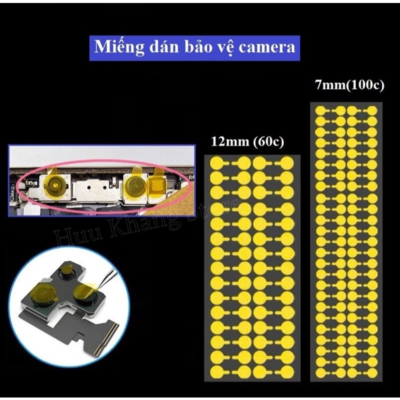 Miếng dán bảo vệ camera | 7mm | 12mm