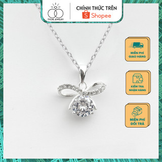 Dây chuyền bạc nữ Tyche Crystal nạm đá ,chốt khóa cao cấp trẻ trung phù hợp đeo đi học đi chơi,đi làm TYCHE JEWELRY 