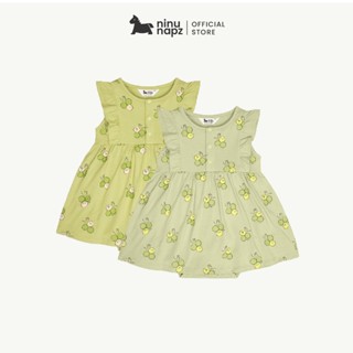 NinuNapz - Body váy liền quần cao cấp cho bé gái từ 6M-24M - Vải sợi tre pha cotton siêu mềm mịn, êm ái