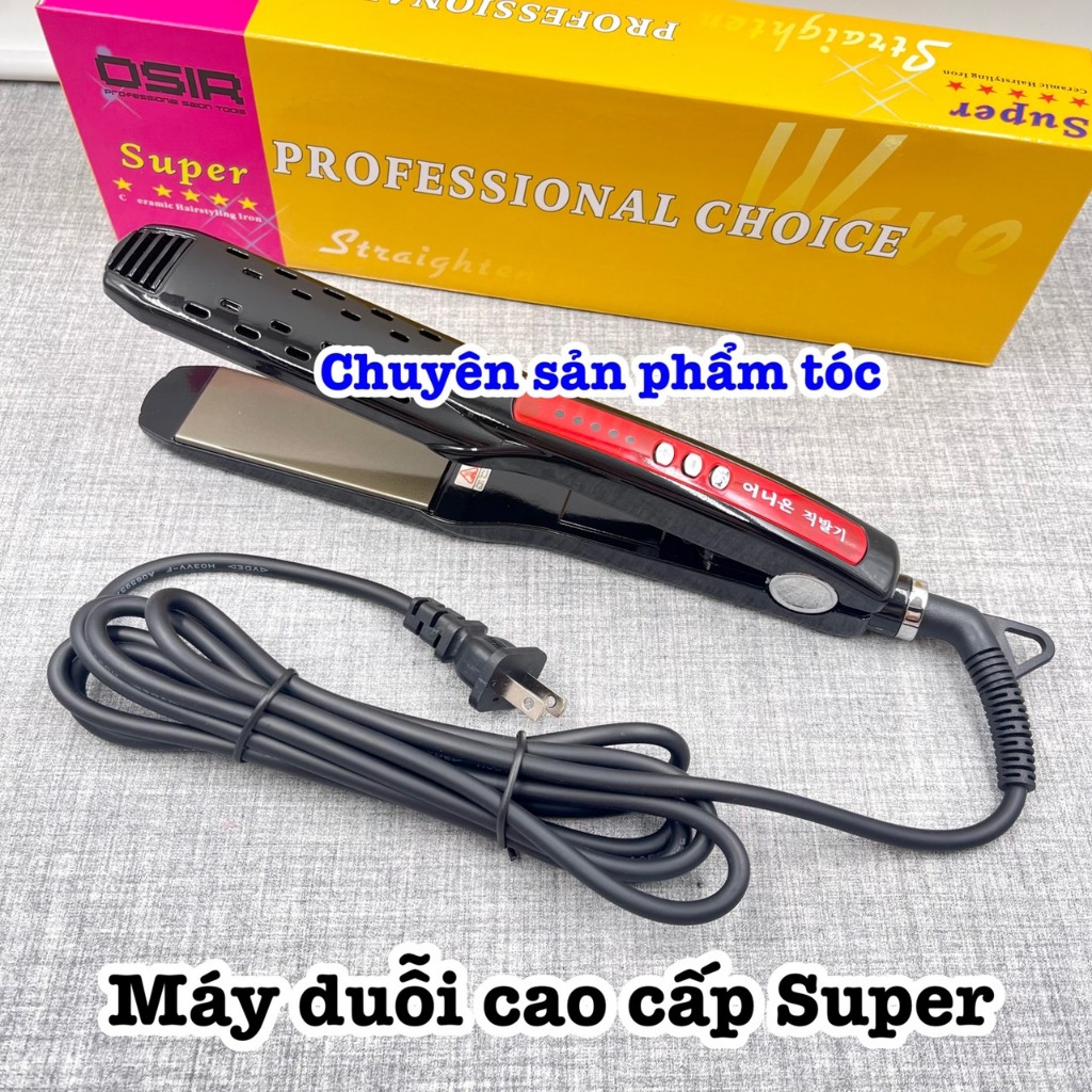 ✅Super - Máy duỗi tóc cao cấp bản trung 3,5cm không màn hình hiển thị đèn LED hiệu suất nhiệt độ ổn định