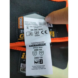 GĂNG TAY KONG ORIGINAL CHỐNG VA ĐẬP CODE SDX2 (KONG VÀNG)