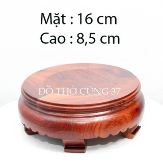    Cao 8,5 cm   ĐẾ GỖ HƯƠNG - ĐỂ TƯỢNG PHẬT  BÁT HƯƠNG 