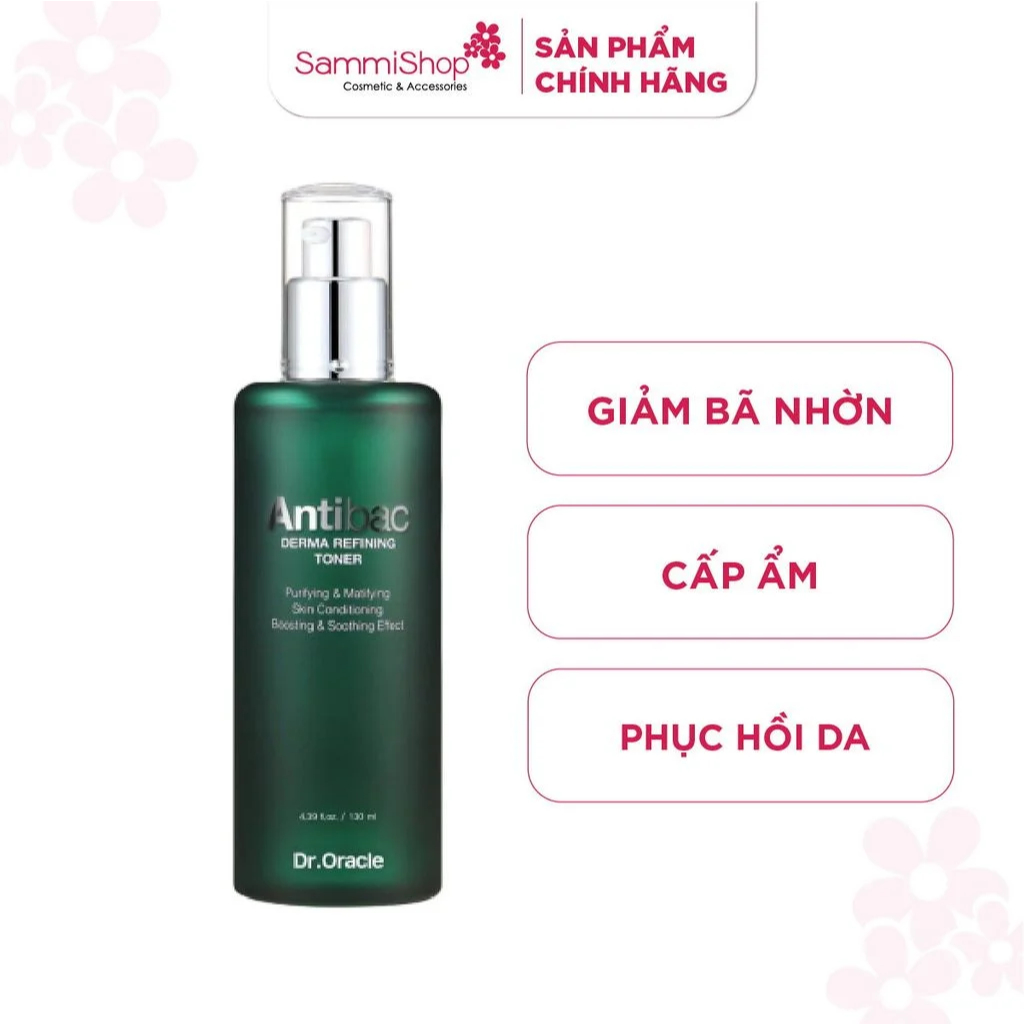 [DATE 6.2027] Dr.Oracle Nước hoa hồng Antibac Derma Refining Toner 130ml