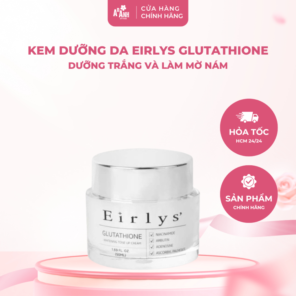 Kem Dưỡng Trắng Da Eirlys Glutathione Whitening Tone Up Cream 50ml