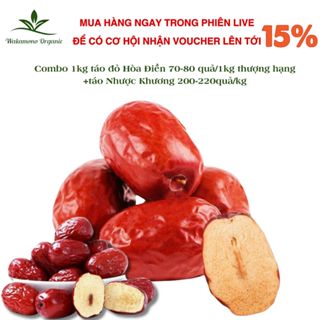 Combo 1kg táo đỏ Hòa Điền 70-80 quả/1kg thượng hạng + táo Nhược Khương 200-220quả/kg. giá tốt
