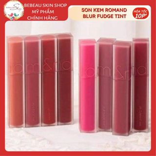 Son Kem Lì Romand Blur Fudge Tint Lên Màu Chuẩn Mịn Môi 03 Musky Cam đỏ gạch 04 Radwood Đỏ nâu