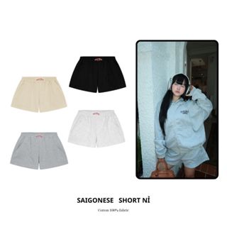 Quần Đùi Nữ SAIGONSE Lưng Chun Thun Nỉ Ống Rộng Thoải Mái Phong Cách Tiện Lợi Tôn Dáng