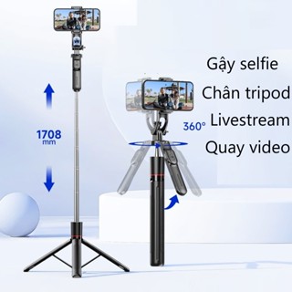 Gậy selfie chụp ảnh cầm tay F16 tặng kèm remote, chân tripod chụp ảnh, giá kẹp điện thoại livestream quay video