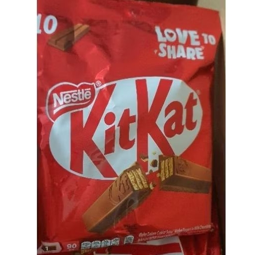 Socola KITKAT , Bánh Xốp Phủ Socola Sữa KITKAT, Gói 170G (10 Thanh)/ Gói 102G ( 6 thanh)