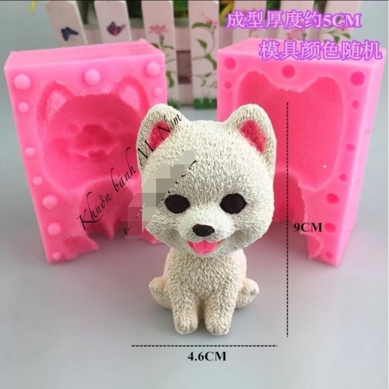 Khuôn chú chó 2 mảnh